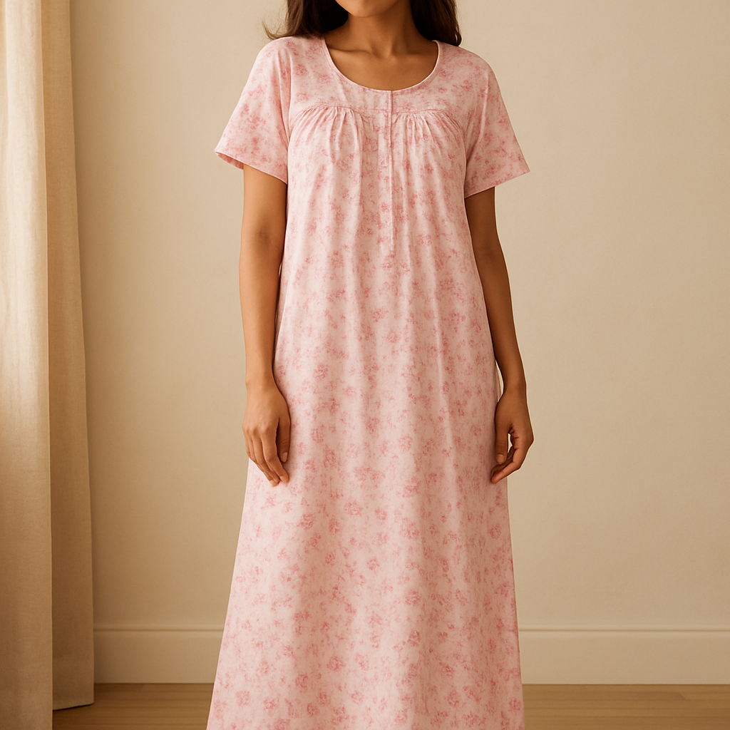 Rose Garden Nightie — Pure Cotton